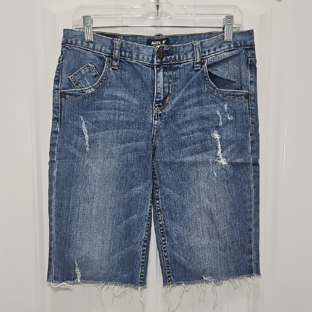 Allen B. By Allen Schwartz Blue Denim Bermuda Shorts